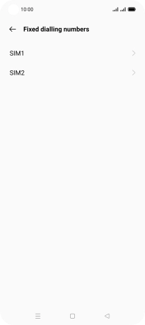 Press the required SIM. Press the required SIM.