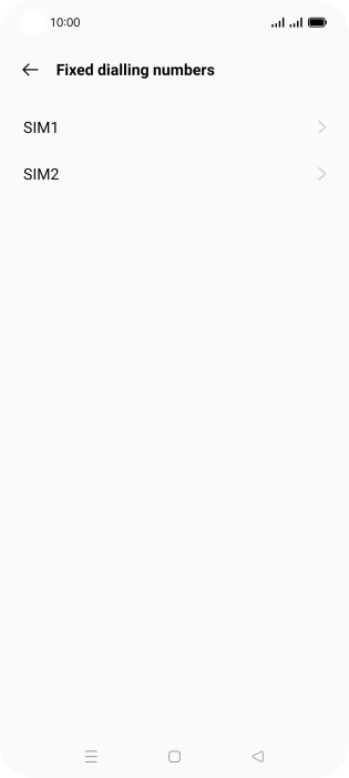 Press the required SIM. Press the required SIM.