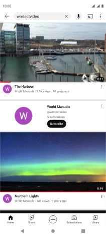 Press the required video clip.
