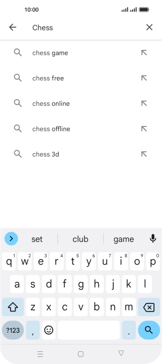 Key in the name or subject of the required app and press the search icon. Key in the name or subject of the required app and press the search icon.