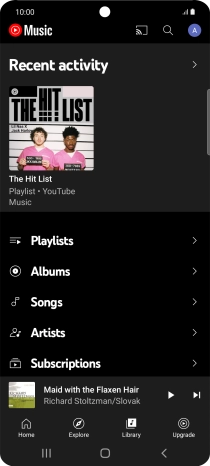 Press the required category and go to the required audio file.