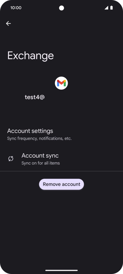 Press Account settings. Press Account settings.