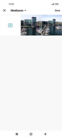 Press the required picture or video clip.