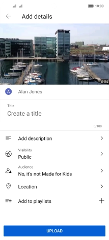 Press the field below 