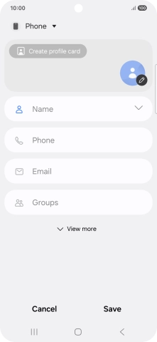 Press the address book drop down list.