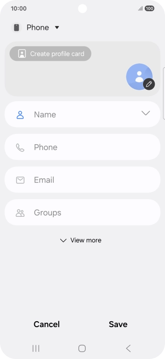 Press the address book drop down list.
