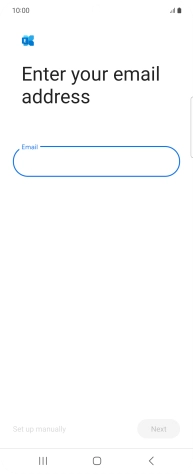 Press the field below 