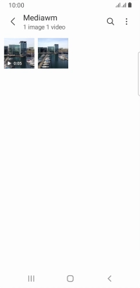 Press and hold the required picture or video clip.