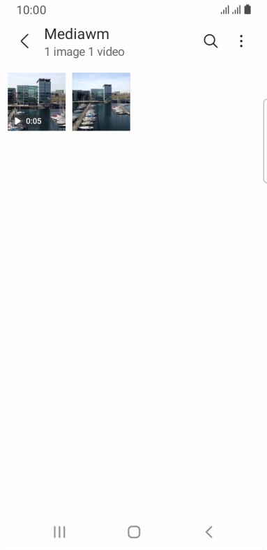 Press and hold the required picture or video clip.