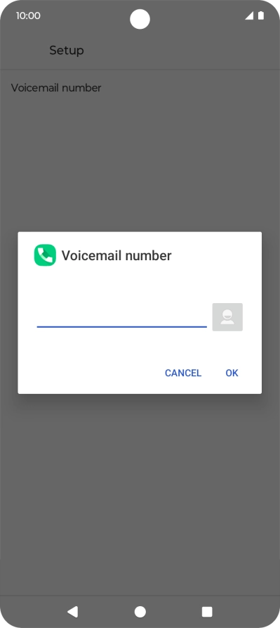 Key in +447836121121 and press OK.