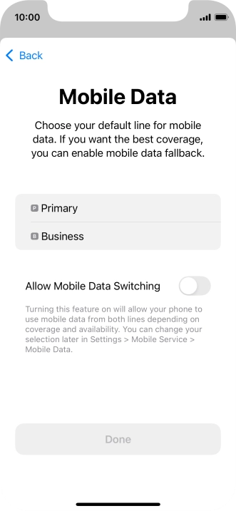 Press the required price plan. Press the required price plan.
