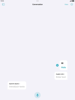 Press the menu icon.