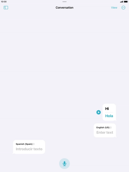 Press the menu icon.