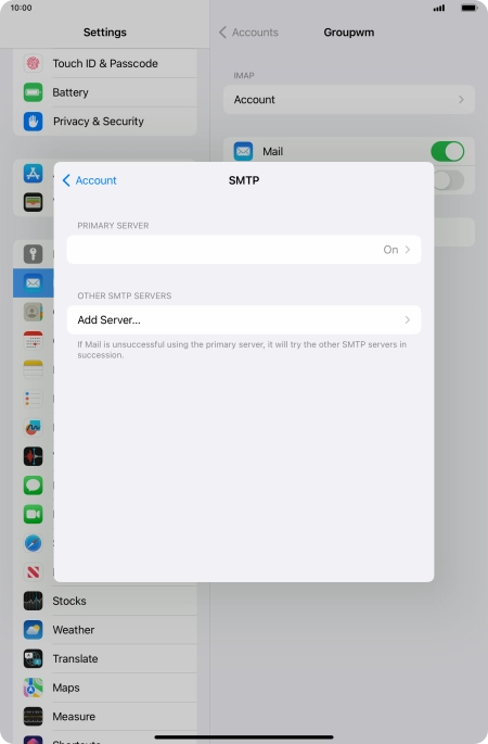 Press the field below 