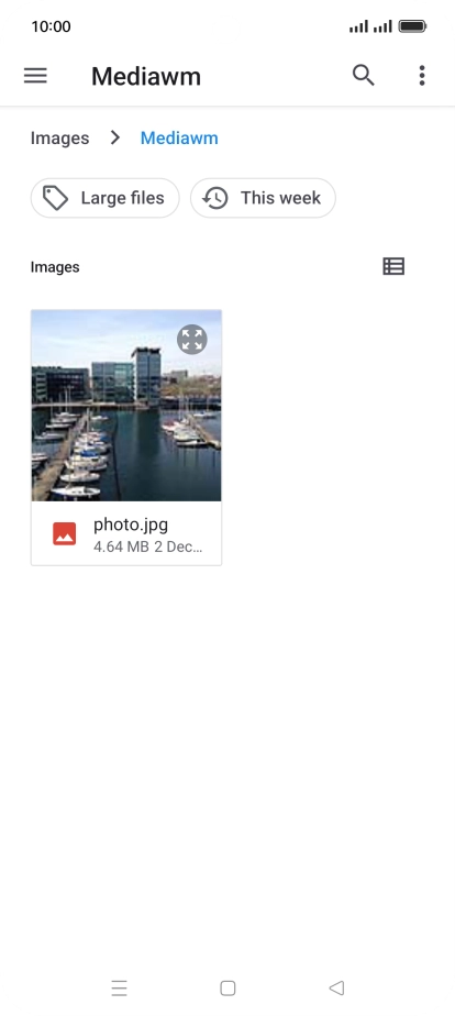 Press the required picture.