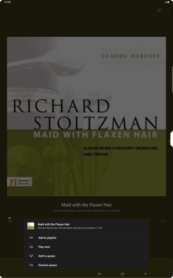 Press Add to playlist.