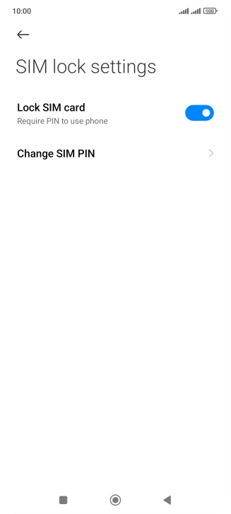 Press Change SIM PIN.