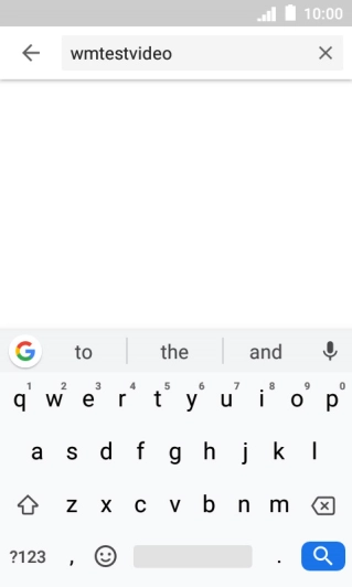 Key in the required search word and press the search icon.