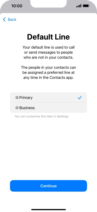 Press Continue. Press Continue.