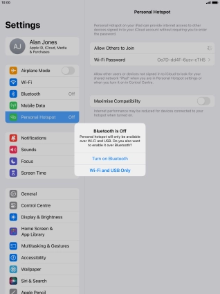 If Wi-Fi is turned on, press Wi-Fi and USB Only. If Wi-Fi is turned on, press Wi-Fi and USB Only.
