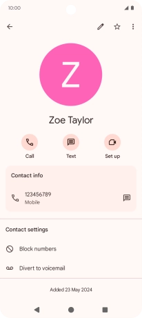 Press the Home key to return to the home screen.