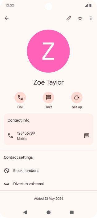 Press the Home key to return to the home screen.