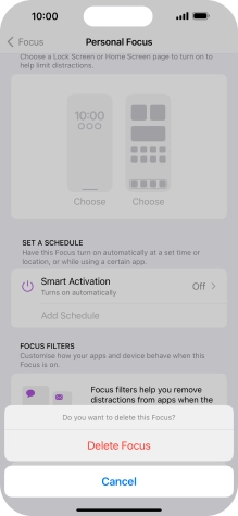 Press Delete Focus. Press Delete Focus.