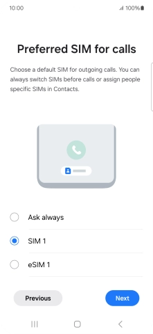 Press the required setting. Press the required setting.