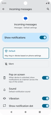 Press the indicator next to Press the indicator next to