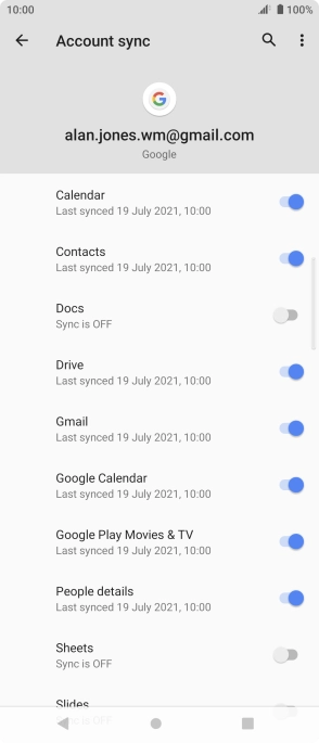 Press the Home key to return to the home screen.