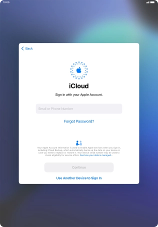 Press Email or Phone Number and key in the username for your Apple ID.