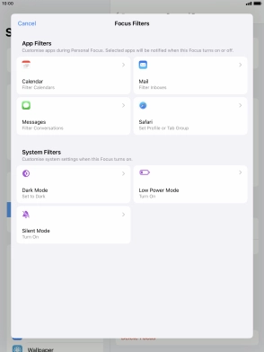 To see specific calendars in the selected focus mode, press Calendar and follow the instructions on the screen to select the required calendars. To see specific calendars in the selected focus mode, press Calendar and follow the instructions on the screen to select the required calendars.