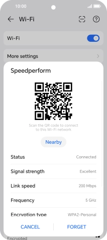 Place the QR code inside the camera frame on the other device to scan the code.