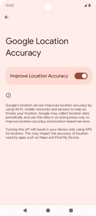 If you press the indicator next to 