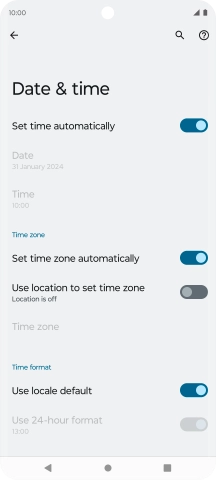 Press the Home key to return to the home screen.