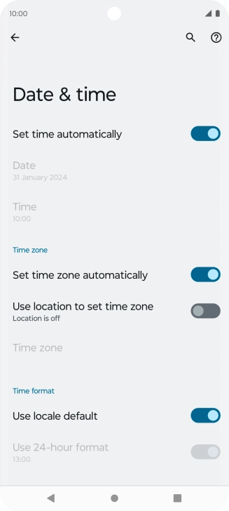 Press the Home key to return to the home screen.