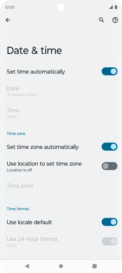 Press the Home key to return to the home screen.