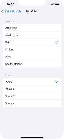 Press the required accent.