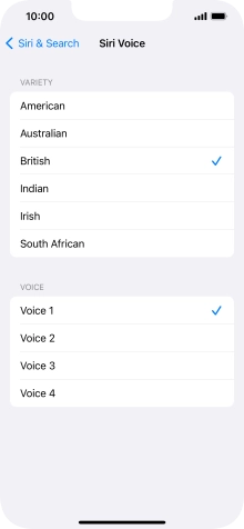 Press the required accent.