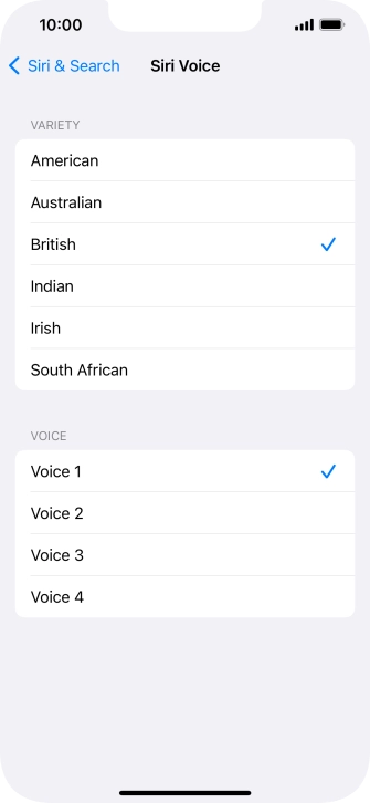 Press the required accent.