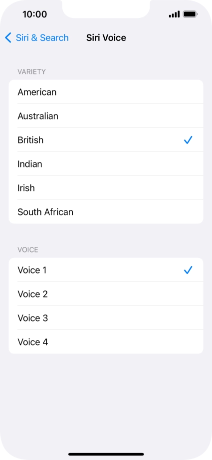 Press the required accent.