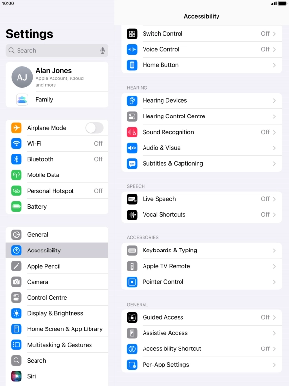 Press the required category below 