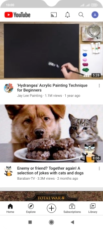 Press the upload icon.