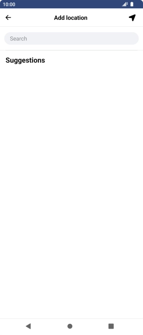 Press the search field and key in the required search word.