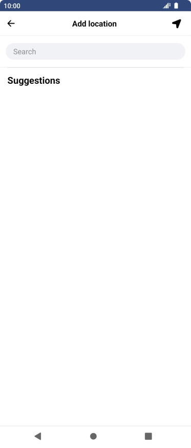 Press the search field and key in the required search word.