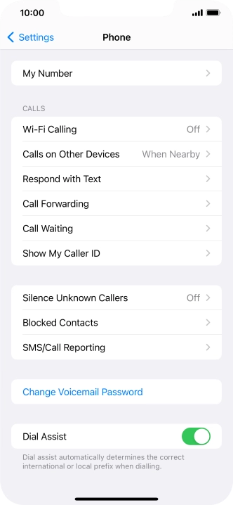 Press Silence Unknown Callers.