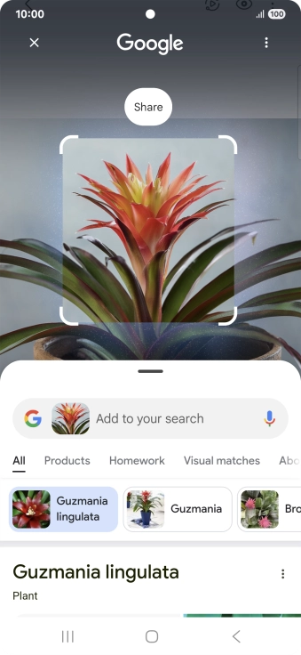 Follow the instructions on the screen to use the search results.