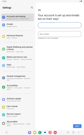 Press Your name and key in the required sender name. Press Your name and key in the required sender name.