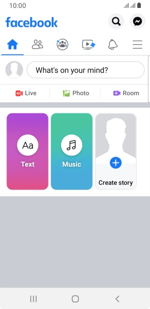 Press the text input field.