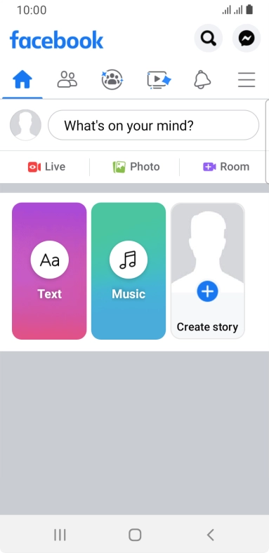 Press the text input field.
